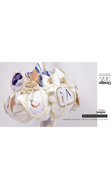 Lumanare de botez baieti personalizata, 65x4cm, Twinkle Twinkle little star  10